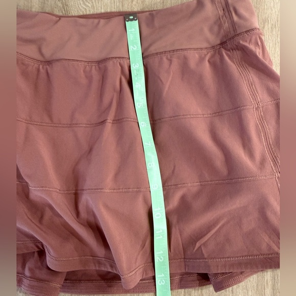 Lululemon Pace Rival Mid-Rise Skirt Size 6 Pockets Pink Taupe, Run Golf Tennis - Picture 15 of 15